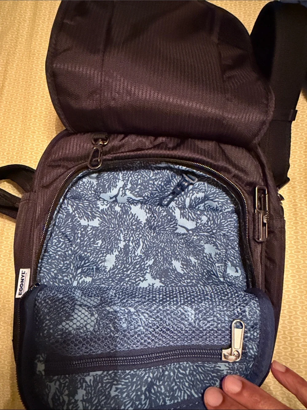 Pacsafe Black Men’s Anti-Theft Messenger Crossbody Bag